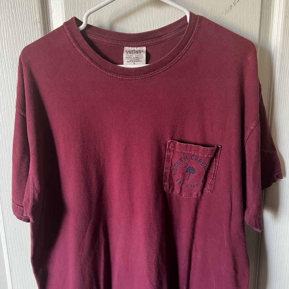Maroon South Carolina Pocket T-Shirt